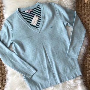 NWT Peter Millar V Neck Golf Collection Sweater XS